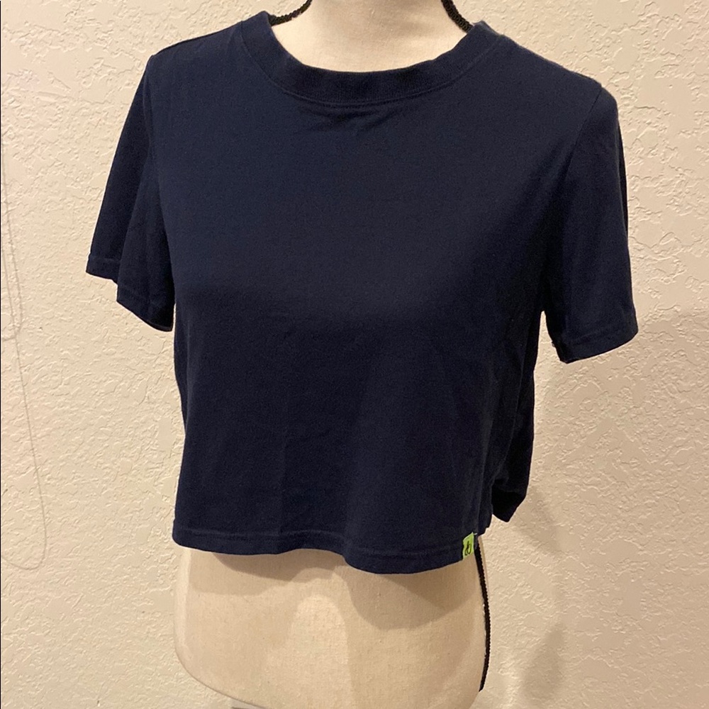 Navy Blue Women's Crop Top